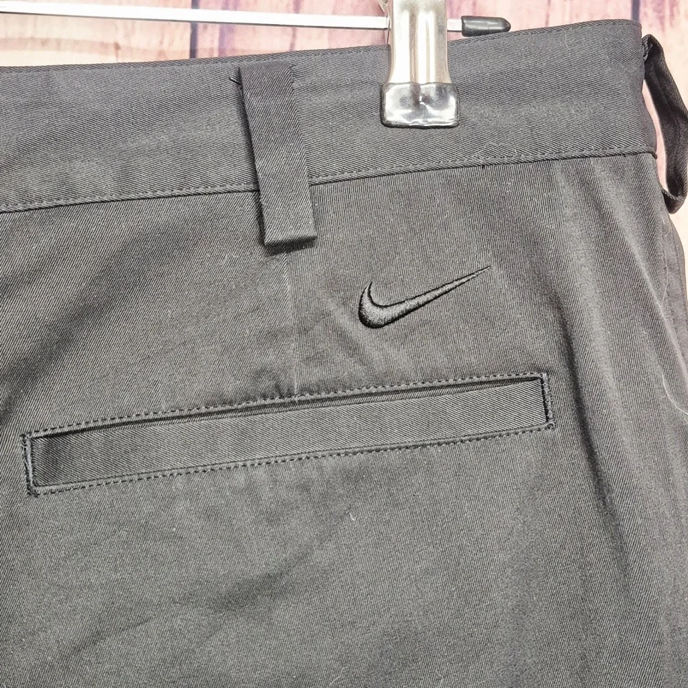 Nike Golf Dri-FIT Shorts Mens 34 Black‎ Flat Front Performance Golfing Shorts